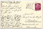 Deutsches Reich 520 auf Postkarte Schiffspost -
