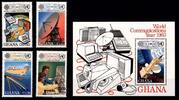 Ghana Ghana Block 138 + 1251-1254 postfrisch Kommunikation MiNr. Block 138 + 1251-1254 postfrisch Kommunikation -