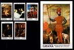 Ghana Ghana Block 133 + 1225-1229 postfrisch Kunst MiNr. Block 133 + 1225-1229 postfrisch Kunst -