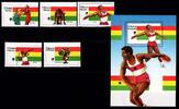 Ghana Ghana Block 131 + 1205-1209 postfrisch Olympiade MiNr. Block 131 + 1205-1209 postfrisch Olympiade -