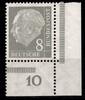 BRD Bund BRD Bund 182x Ww postfrisch aus der re. unteren Bogenecke MiNr. 182x Ww postfrisch aus der re. unteren Bogenecke -