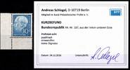 BRD Bund BRD Bund 187x Wv postfrisch aus der li. unteren Bogenecke, Kurzbefund MiNr. 187x Wv postfrisch aus der li. unteren Bogenecke, Ku -