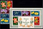 Barbados Barbados Block 3 + 317-321 postfrisch Blumen MiNr. Block 3 + 317-321 postfrisch Blumen -