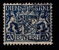 Bayern Dienstmarken Bayern Dienstmarken 20 II gestempelt geprüft Infla Berlin MiNr. 20 II gestempelt geprüft Infla Berlin -