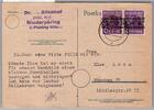 Alliierte Bestzung 37 I auf Postkarte Fernpostkarte -