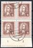 DDR DDR 308 DV gestempelt Druckvermerk, 4er Block MiNr. 308 DV gestempelt Druckvermerk, 4er Block -