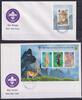 Ghana Ghana Block 366 + 2871-2873 gestempelt als FDC, Pfadfinder MiNr. Block 366 + 2871-2873 gestempelt als FDC, Pfadfinder -