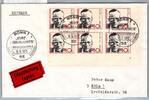 BRD Bund 738 als Ersttagsbrief Eilzustellung Express -