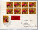 BRD Bund 709 auf Brief Eilzustellung Express -
