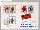 BRD Bund 818-821 als Ersttagsbrief Eilbote Express -