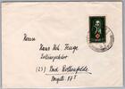 Saarland 304 als Ersttagsbrief -
