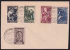 Saarland 267-271 auf Brief Blanco-Brief, Befund Ney -
