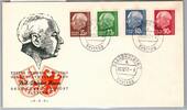 Saarland 420, 423-425 als Ersttagsbrief -