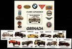 Grenada Grenada 1216-1225 und Block 115 postfrisch Auto MiNr. 1216-1225 und Block 115 postfrisch Auto -