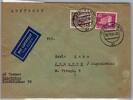 Berlin 48, 122 auf Brief Luftpost Ausland -