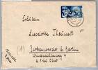 Saarland 297 auf Brief Fernbrief -