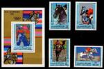 Mauretanien Mauretanien 680-683 und Block 27 postfrisch Olympische Spiele MiNr. 680-683 und Block 27 postfrisch Olympische Spiele -
