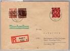 All. Besetzung 41 I, 44 I, 65II auf Brief Mischfrankatur -