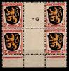 Franz. Zone Allgemeine Ausgabe Franz. Zone Allgemeine Ausgabe 2 ZW 4er Bl. UR postfrisch Masch. Nr. 16 MiNr. 2 ZW 4er Bl. UR postfrisch Masch. Nr. 16 -