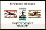 Kongo Kinshasa Kongo Kinshasa Block 5 postfrisch Olympiade 1964 Tokio MiNr. Block 5 postfrisch Olympiade 1964 Tokio -