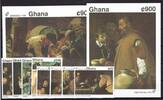 Ghana Ghana 1684-1691 und Block 197 und 198 B mit Falz Kunst MiNr. 1684-1691 und Block 197 und 198 B mit Falz Kunst -