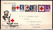 Großbritannien Großbritannien 362-364 x gestempelt als FDC, Rotes Kreuz MiNr. 362-364 x gestempelt als FDC, Rotes Kreuz -