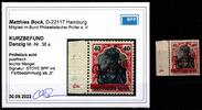 Danzig Danzig 38 a postfrisch Kurzbefund Bock BPP MiNr. 38 a postfrisch Kurzbefund Bock BPP -