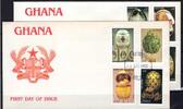 Ghana Ghana 1806-1813 gestempelt als FDC / Kunst MiNr. 1806-1813 gestempelt als FDC / Kunst -