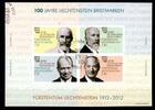 Liechtenstein Liechtenstein Block 21 gestempelt mit ESST, 100 Jahre Briefmarken MiNr. Block 21 gestempelt mit ESST, 100 Jahre Briefmarken -