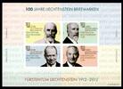 Liechtenstein Liechtenstein Block 21 postfrisch 100 Jahre Briefmarken MiNr. Block 21 postfrisch 100 Jahre Briefmarken -
