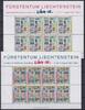 Liechtenstein Liechtenstein 1297-1298 postfrisch als Kleinbögen, Briefmarkenausstellung MiNr. 1297-1298 postfrisch als Kleinbögen, Briefmarken -