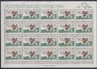 Liechtenstein Liechtenstein 1004 postfrisch als Kleinbogen, 500 Jahre Post MiNr. 1004 postfrisch als Kleinbogen, 500 Jahre Post -