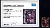 Danzig Portomarken Danzig Portomarken 19 Y gestempelt Kurzbefund Bock BPP, leichte Mängel MiNr. 19 Y gestempelt Kurzbefund Bock BPP, leichte Mängel -