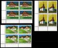 Liechtenstein Liechtenstein 1186-1188 postfrisch als 4er Blöcke, Schellenberg MiNr. 1186-1188 postfrisch als 4er Blöcke, Schellenberg -