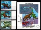 Somalia Somalia Block 71 + 843-845 postfrisch Prähistorische Tiere Dinosaurier MiNr. Block 71 + 843-845 postfrisch Prähistorische Tiere -