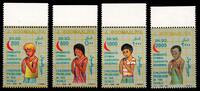 Somalia Somalia 476-479 Unterrand postfrisch Kinder MiNr. 476-479 Unterrand postfrisch Kinder -