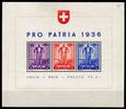 Schweiz Schweiz Block 2 Anhaftungen oben rechts MiNr. Block 2 Anhaftungen oben rechts -
