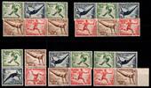 Deutsches Reich Zusammendruck Deutsches Reich Zusammendruck SK 27-SK 28, W 103-W 110 gestempelt MiNr. SK 27-SK 28, W 103-W 110 gestempelt -