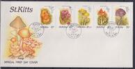 St. Kitts St. Kitts 213-217 gestempelt als FDC / Pilze MiNr. 213-217 gestempelt als FDC / Pilze -