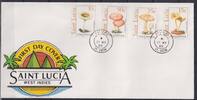 St. Lucia St. Lucia 948-951 gestempelt als FDC / Pilze MiNr. 948-951 gestempelt als FDC / Pilze -