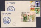 St. Vincent St. Vincent 6345-6348 und Block 672 gestempelt als FDC / Pilze MiNr. 6345-6348 und Block 672 gestempelt als FDC / Pilze -