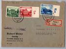 Deutsches Reich 765, 766, 767 auf Brief Einschreiben -