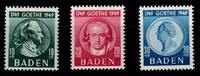 Französische Zone Baden Französische Zone Baden 47-49 postfrisch MiNr. 47-49 postfrisch -
