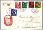 Schweiz 687-691 als Ersttagsbrief -
