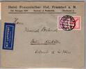 Deutsches Reich W 22 auf Brief Einzelfrankatur -