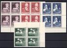 Österreich Österreich 929-932 postfrisch als 4er Blöcke Eckrand MiNr. 929-932 postfrisch als 4er Blöcke Eckrand -