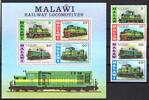 Malawi Malawi Block 45 + 267-270 postfrisch Lokomotiven MiNr. Block 45 + 267-270 postfrisch Lokomotiven -