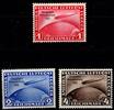 Deutsches Reich Deutsches Reich 496-498 mit Falz Chicagofahrt 1933 MiNr. 496-498 mit Falz Chicagofahrt 1933 -