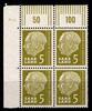 Saarland Saarland 384 W OR Ecke 1 DZ 2 postfrisch 4er Block MiNr. 384 W OR Ecke 1 DZ 2 postfrisch 4er Block -