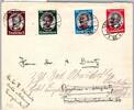 Deutsches Reich 540-543 als Ersttagsbrief Kolonialforscher -